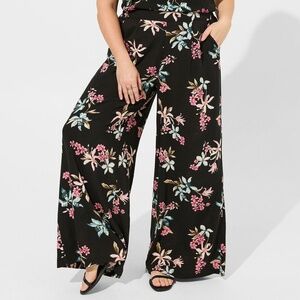 TORRID | *NEW* High-RisePull-On Wide-Leg Pant | Black | 4x